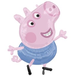 Balon Foliowy Świnka George, Peppa 61x61 cm Amscan / Anagram