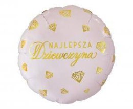 Balon foliowy Najlepsza Dziewczyna, 46cm Godan