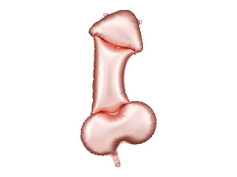 Balon foliowy Penis, na Panieński Kawalerski, Rose Gold 112cm Partydeco Balon foliowy Penis, na Panieński Kawalerski, Rose Gold 112cm Partydeco