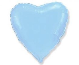 Balon foliowy Serce, Niebieskie, 45cm, Flexmetal Flexmetal