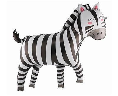 Balon foliowy Zebra, 80 x 78 cm, Godan