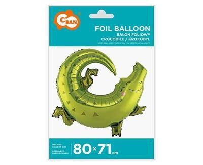 Balon foliowy krokodyl, 80cm x 71cm Godan Balon foliowy krokodyl, 80cm x 71cm Godan
