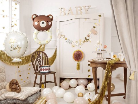 Balon foliowy na Baby Shower "Oh Baby", 53x69 cm Partydeco Balon foliowy na Baby Shower "Oh Baby", 53x69 cm Partydeco