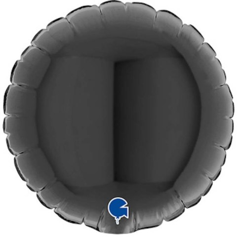 Balon foliowy, okrągły, czarny, 10 cm, Grabo Grabo Balon foliowy, okrągły, czarny, 10 cm, Grabo Grabo
