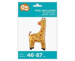 Balon foliowy żyrafa, 46 x 87 cm Godan