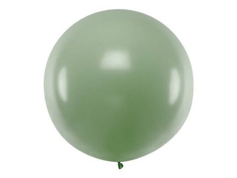 Balon lateksowy Gigant, Zielony, Pastel Rosemary Green, 100cm, 1 szt. Partydeco Balon lateksowy Gigant, Zielony, Pastel Rosemary Green, 100cm, 1 szt. Partydeco