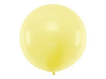 Balon lateksowy Gigant, Żółty, Pastel Light Yellow, 1m, 1 szt. Partydeco Balon lateksowy Gigant, Żółty, Pastel Light Yellow, 1m, 1 szt. Partydeco