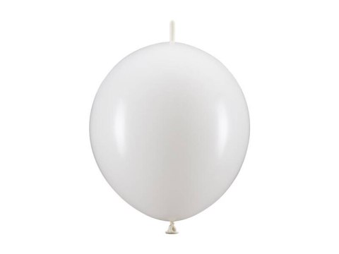 Balony E-Link białe z łącznikiem, 33cm, 20 szt. Partydeco Balony E-Link białe z łącznikiem, 33cm, 20 szt. Partydeco
