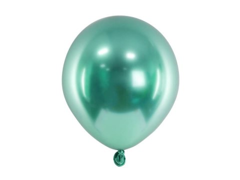 Balony lateksowe Glossy, Chrome, Zielone, 12cm, 50 szt. Partydeco Balony lateksowe Glossy, Chrome, Zielone, 12cm, 50 szt. Partydeco