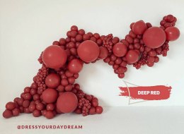Balony lateksowe Kalisan Deep Red, czerwony 30 cm, 100 szt. Kalisan
