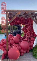 Balony lateksowe Kalisan Deep Red, czerwony 30 cm, 100 szt. Kalisan