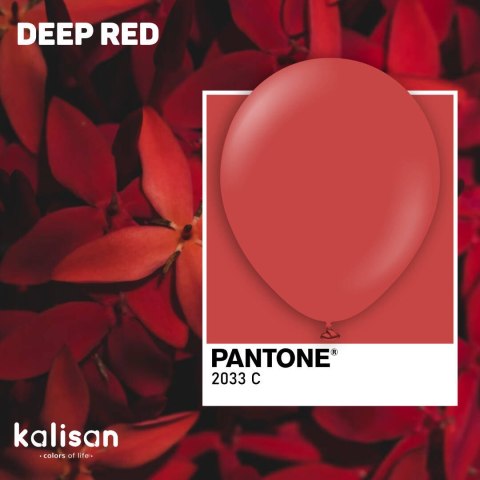 Balony lateksowe Kalisan Deep Red, czerwony 30 cm, 100 szt. Kalisan Balony lateksowe Kalisan Deep Red, czerwony 30 cm, 100 szt. Kalisan