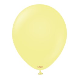 Balony lateksowe Kalisan Macaron Yellow, żółty 30 cm, 100 szt. Kalisan