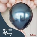 Balony lateksowe Kalisan Mirror Navy, niebieskie, 30 cm, 50 szt. Kalisan