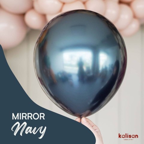 Balony lateksowe Kalisan Mirror Navy, niebieskie, 30 cm, 50 szt. Kalisan Balony lateksowe Kalisan Mirror Navy, niebieskie, 30 cm, 50 szt. Kalisan