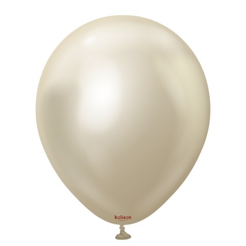 Balony lateksowe Kalisan Mirror White Gold, 30 cm, 50 szt. Kalisan Balony lateksowe Kalisan Mirror White Gold, 30 cm, 50 szt. Kalisan