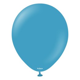 Balony lateksowe Kalisan Retro Deep Blue, niebieski, 30 cm, 100 szt. Kalisan