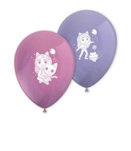 Balony lateksowe Koci Domek Gabi, 28 cm, 8 szt. Procos