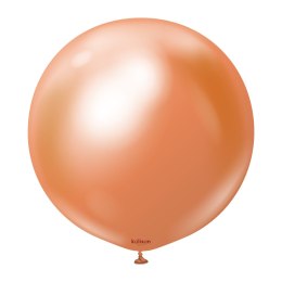 Balony lateksowe Mirror Copper, pomarańczowy, 45 cm, 25 szt. Kalisan