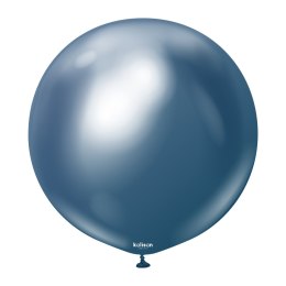 Balony lateksowe Mirror Navy, niebieski, 45 cm, 25 szt. Kalisan
