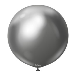 Balony lateksowe Mirror Space Grey, szarny, 60 cm, 2 szt. Kalisan