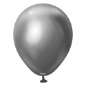 Balony lateksowe Mirror Space Grey, szary, 13 cm, 100 szt. Kalisan