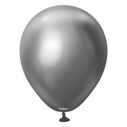 Balony lateksowe Mirror Space Grey, szary, 13 cm, 100 szt. Kalisan
