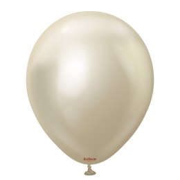 Balony lateksowe Mirror White Gold, złote, 13 cm, 100 szt. Kalisan