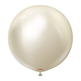 Balony lateksowe Mirror White Gold, złoty, 45 cm, 25 szt. Kalisan