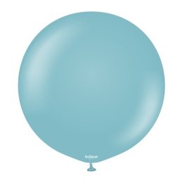 Balony lateksowe Retro Blue Glass, niebieski 60 cm, 2 szt. Kalisan