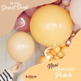 Balony lateksowe Retro Desert Sand, beżowy, 13 cm, 100 szt. Kalisan
