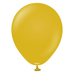 Balony lateksowe Retro Mustard, 13 cm, 100 szt. Kalisan