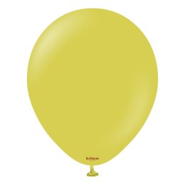 Balony lateksowe Retro Olive, zielony 13 cm, 100 szt. Kalisan