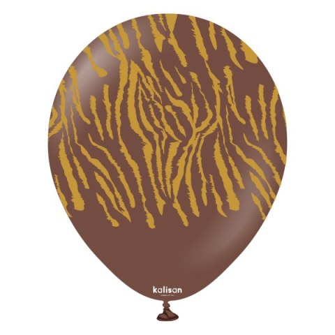 Balony lateksowe Safari Tiger Chocolate Brown, tygrys, brązowy, 30 cm, 25 szt. Kalisan Balony lateksowe Safari Tiger Chocolate Brown, tygrys, brązowy, 30 cm, 25 szt. Kalisan