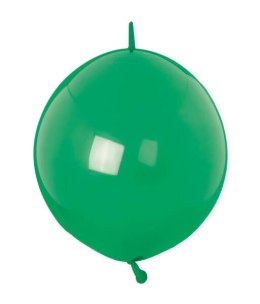 Balony lateksowe Zielone z łącznikiem, Crystal E-Link Festive Green, 15cm, 100 szt. Amscan / Anagram