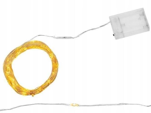 Lampki LED, Ciepły biały, 30 diod Marka niezdefiniowana Lampki LED, Ciepły biały, 30 diod Marka niezdefiniowana
