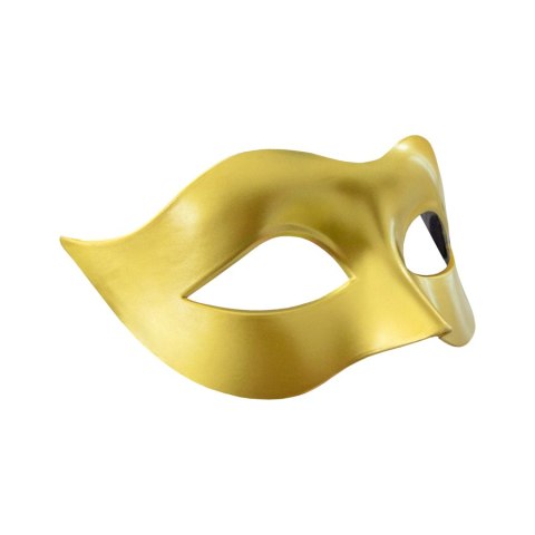 Maska karnawałowa złota, 18,5 cm PartyPal Maska karnawałowa złota, 18,5 cm PartyPal