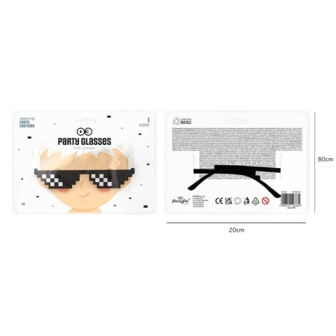 Okulary Thug Life, piksele, oprawki gamer PartyPal Okulary Thug Life, piksele, oprawki gamer PartyPal