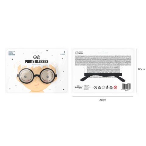 Okulary zerówki kujonki Nerd, oprawki Harry Potter PartyPal Okulary zerówki kujonki Nerd, oprawki Harry Potter PartyPal