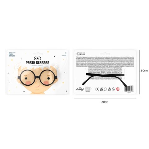 Okulary zerówki kujonki, oprawki Harry Potter PartyPal Okulary zerówki kujonki, oprawki Harry Potter PartyPal