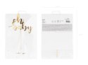 Papierowy topper na baby shower "oh baby" złoty, 25cm Partydeco