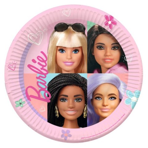 Talerzyki Barbie, Barbie Sweet Life, 23cm, 8 szt. Amscan / Anagram Talerzyki Barbie, Barbie Sweet Life, 23cm, 8 szt. Amscan / Anagram