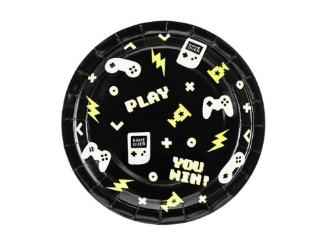 Talerzyki Gamepady 23cm (1 op. / 6 szt.) Partydeco Talerzyki Gamepady 23cm (1 op. / 6 szt.) Partydeco