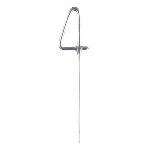 Zimne ognie srebrna cyfra 4, 17cm Amscan / Anagram Zimne ognie srebrna cyfra 4, 17cm Amscan / Anagram