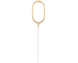 Zimne ognie złota cyfra 0, 17cm Godan
