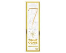 Zimne ognie złota cyfra 7, 17cm Godan