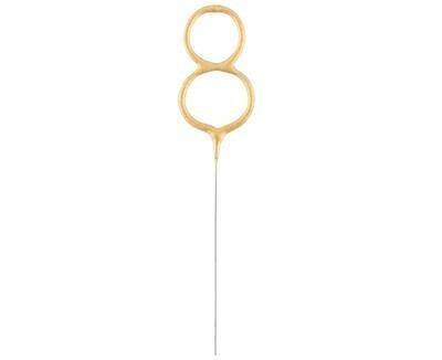 Zimne ognie złota cyfra 8, 17cm Godan Zimne ognie złota cyfra 8, 17cm Godan