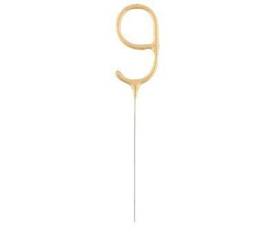 Zimne ognie złota cyfra 9, 17cm Godan Zimne ognie złota cyfra 9, 17cm Godan