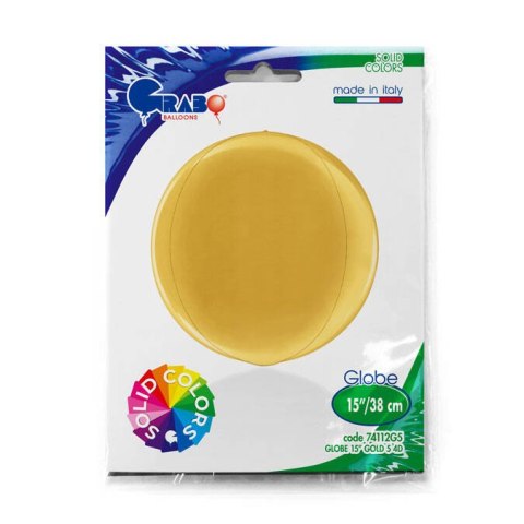 Balon Globe kula złota 4D 40 cm Grabo Balon Globe kula złota 4D 40 cm Grabo