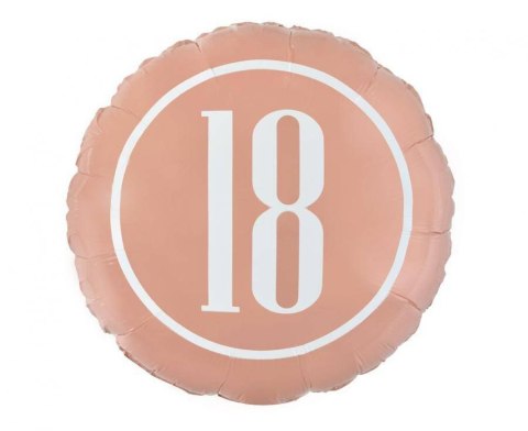 Balon foliowy 18, różowe złoto, 46 cm Godan Balon foliowy 18, różowe złoto, 46 cm Godan